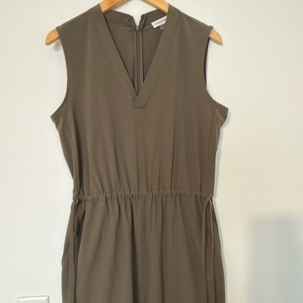 Calvin Klein Women’s Jumpsuit Size 4 Green Wide Leg - Picture 6 of 12